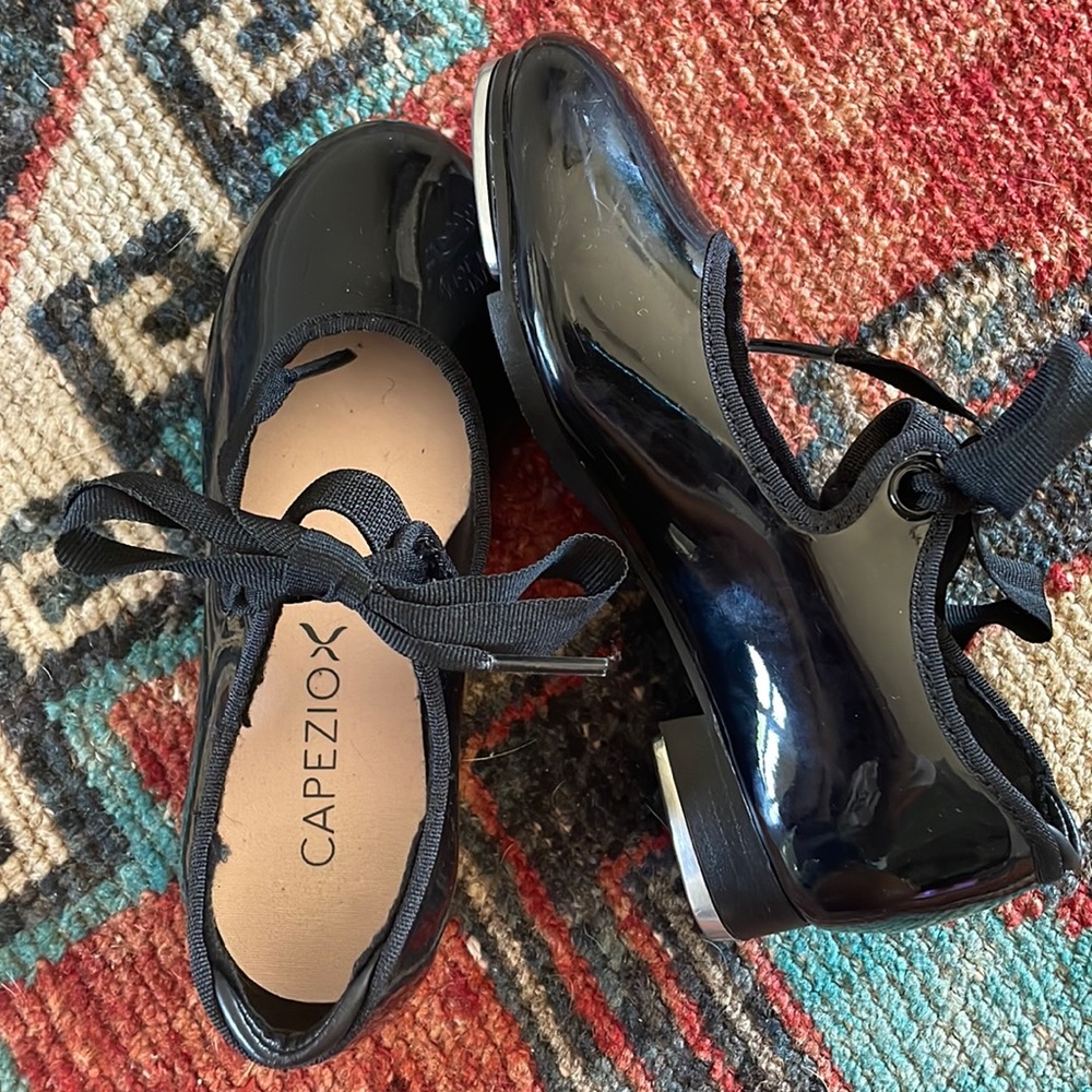 Little Girl Capezio Black Tap Shoes